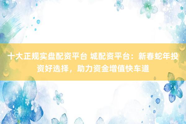 十大正规实盘配资平台 城配资平台：新春蛇年投资好选择，助力资金增值快车道